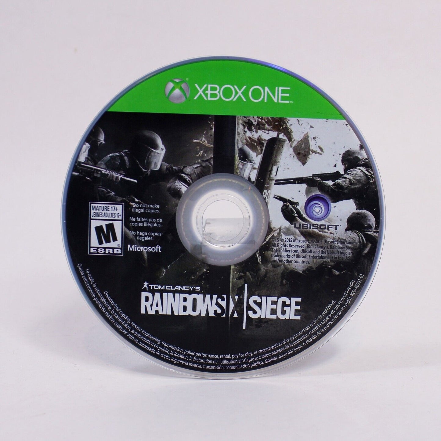 Tom Clancy's Rainbow Six: Siege (Xbox One, 2015) - Disc Only