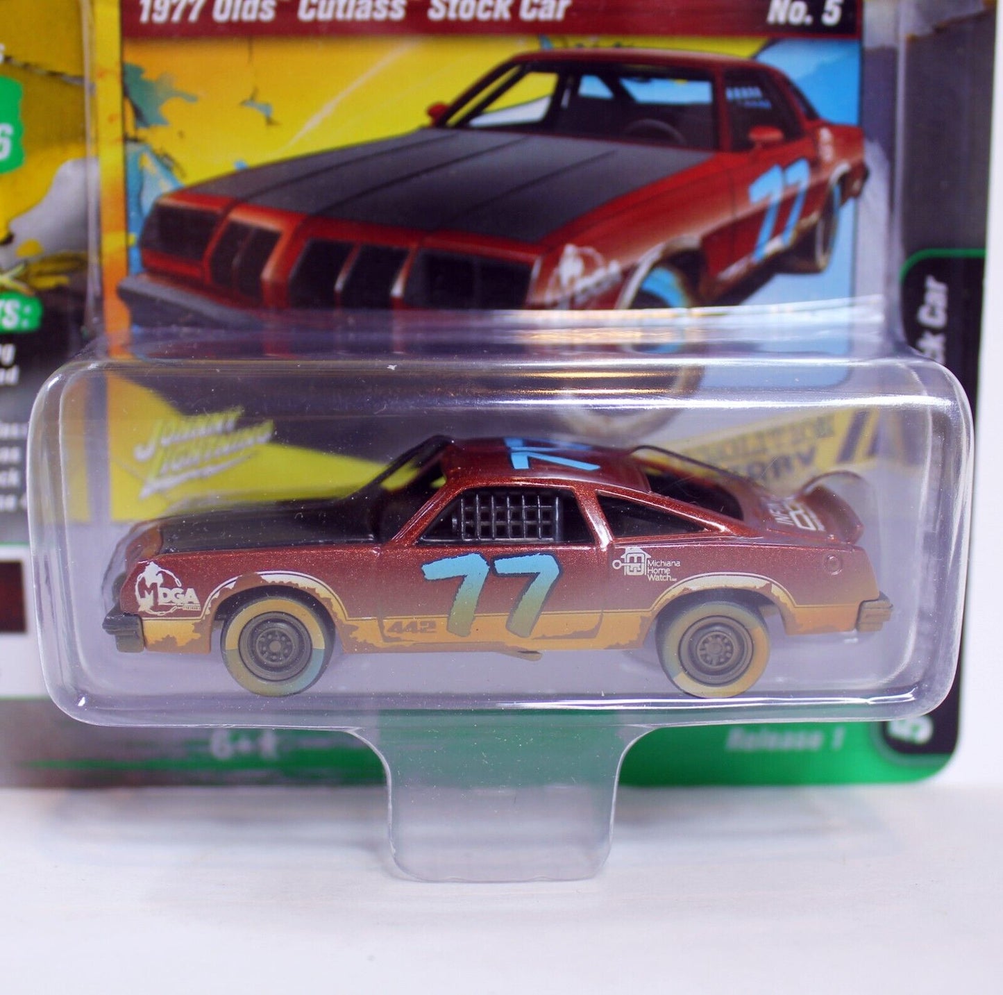 Johnny Lightning Street Freaks Demolition Derby 1977 Olds Cutlass Stock Car