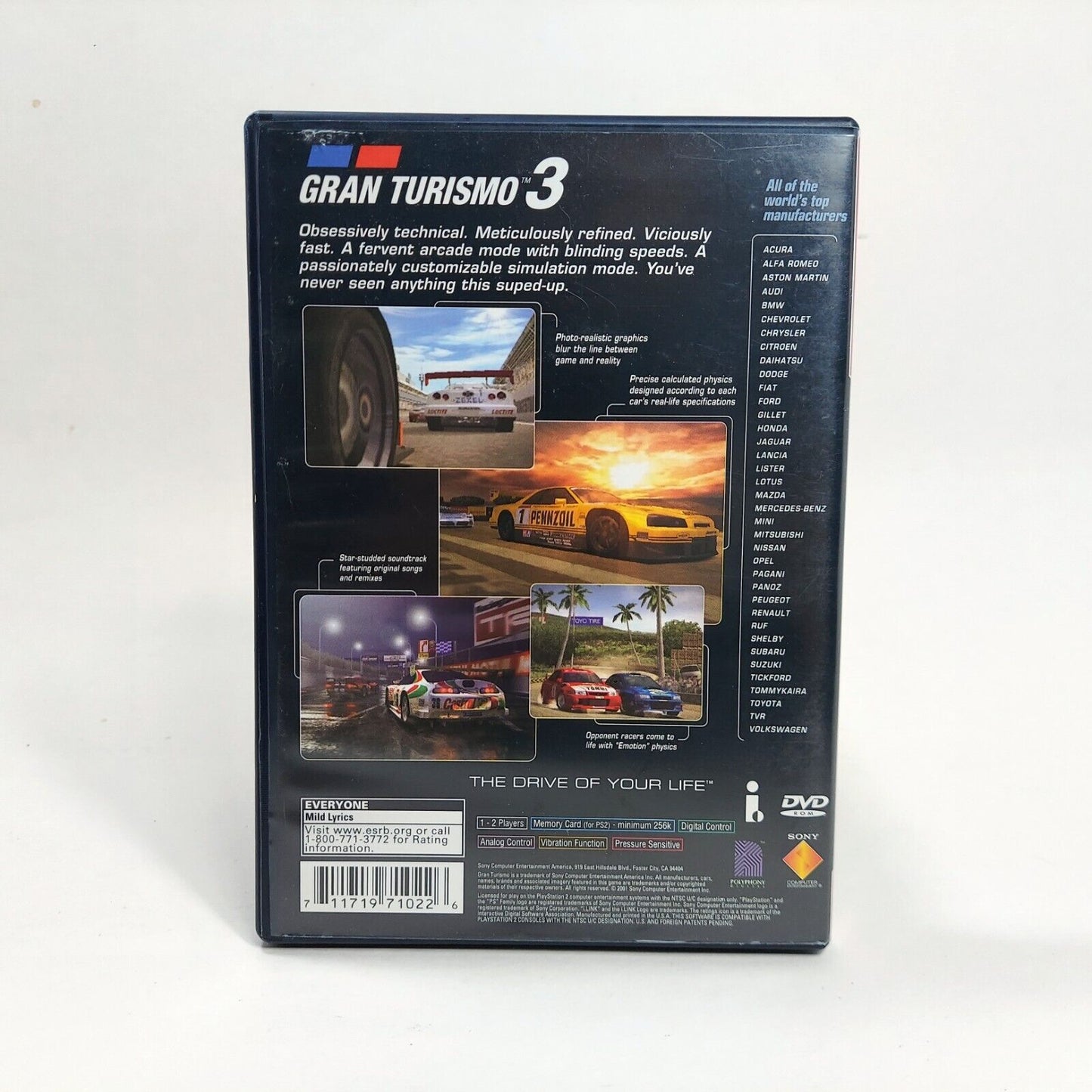 Gran Turismo 3 A-Spec PlayStation 2 Greatest Hits (2001) U.S. Release