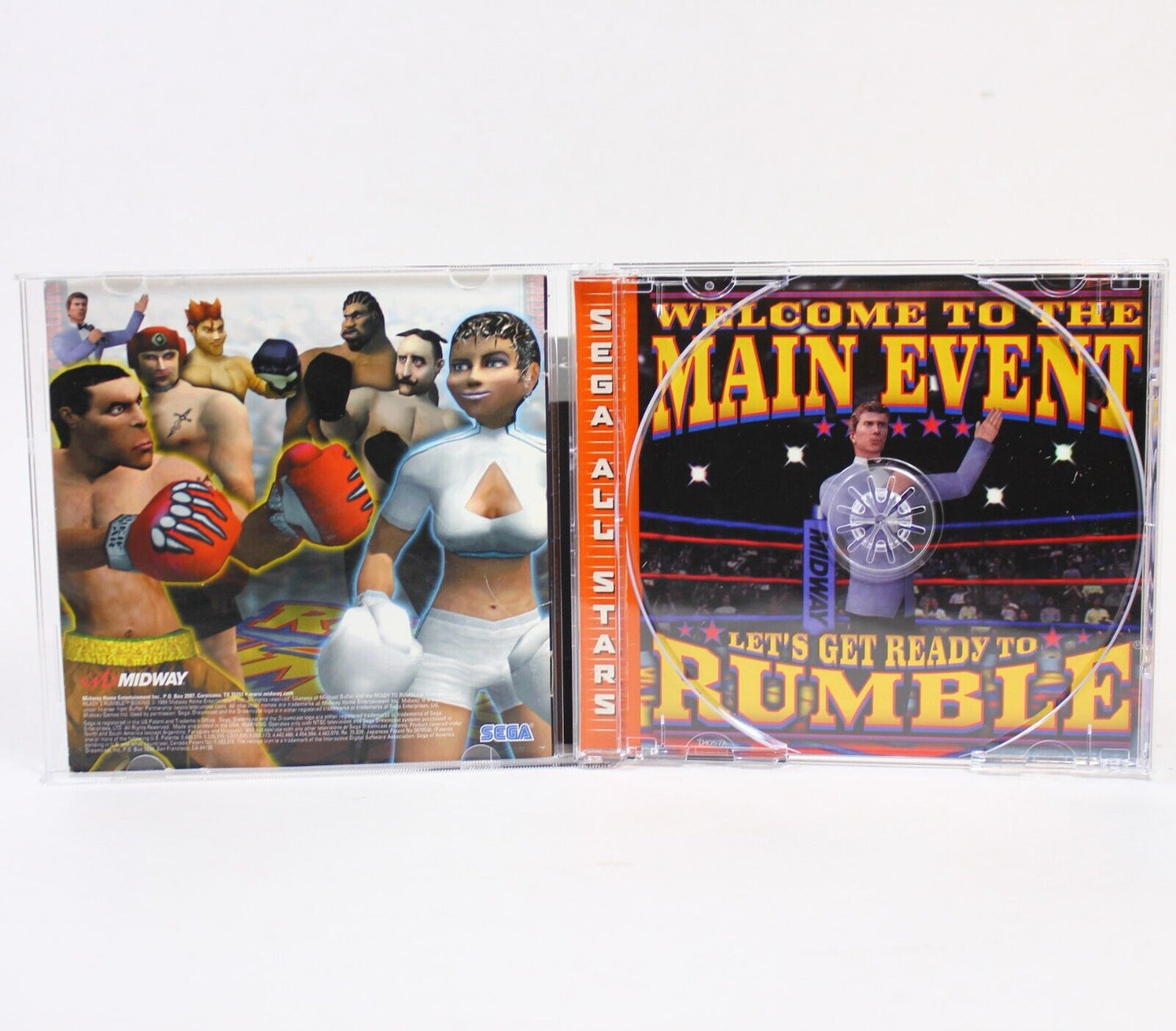 Ready 2 Rumble Sega All Stars (Dreamcast, 1999)- *Case, Artwork & Manual Only