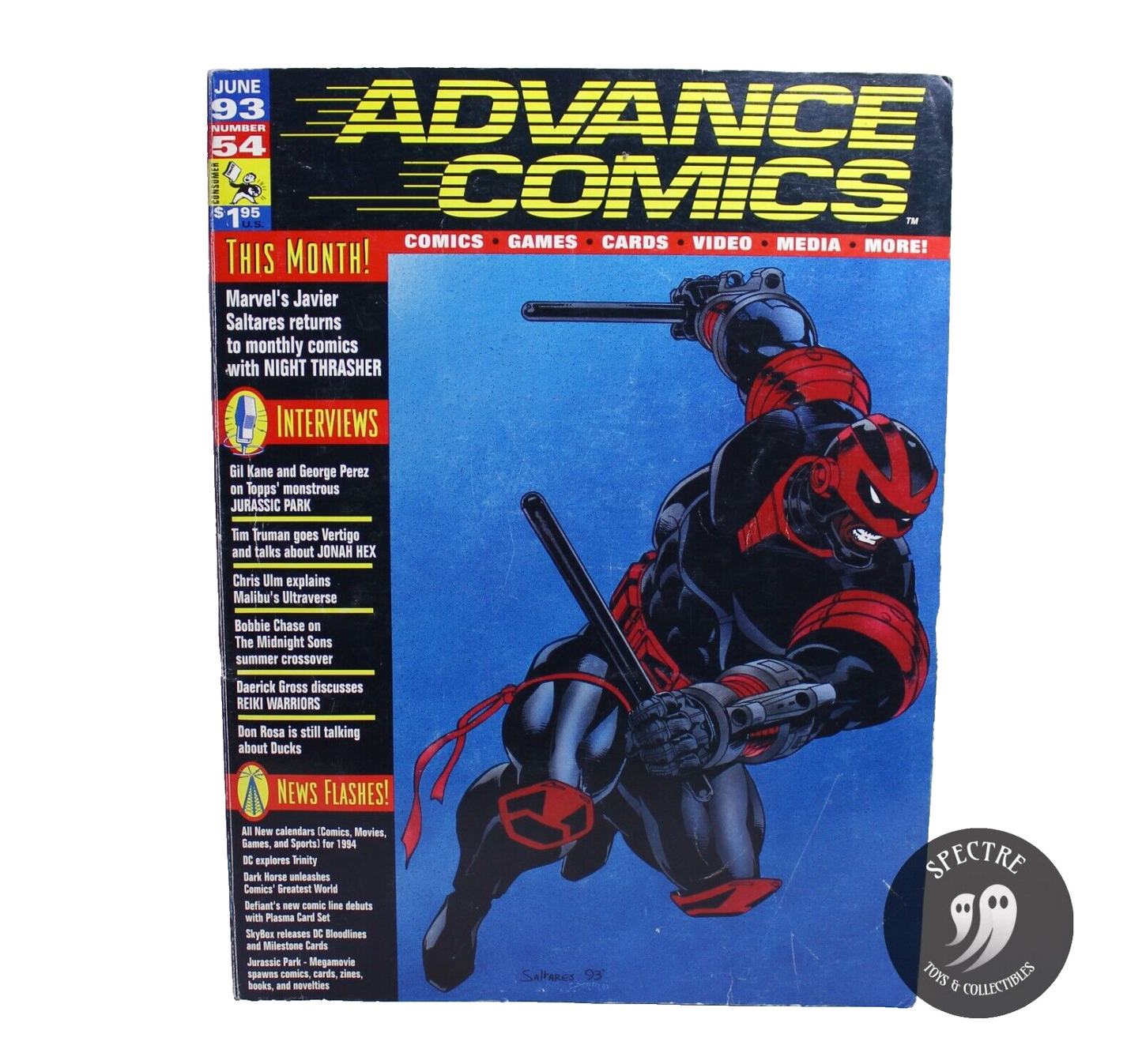 1993 Advance Comics #54 - Night Thrasher Cover Javier Saltares/Frank Miller