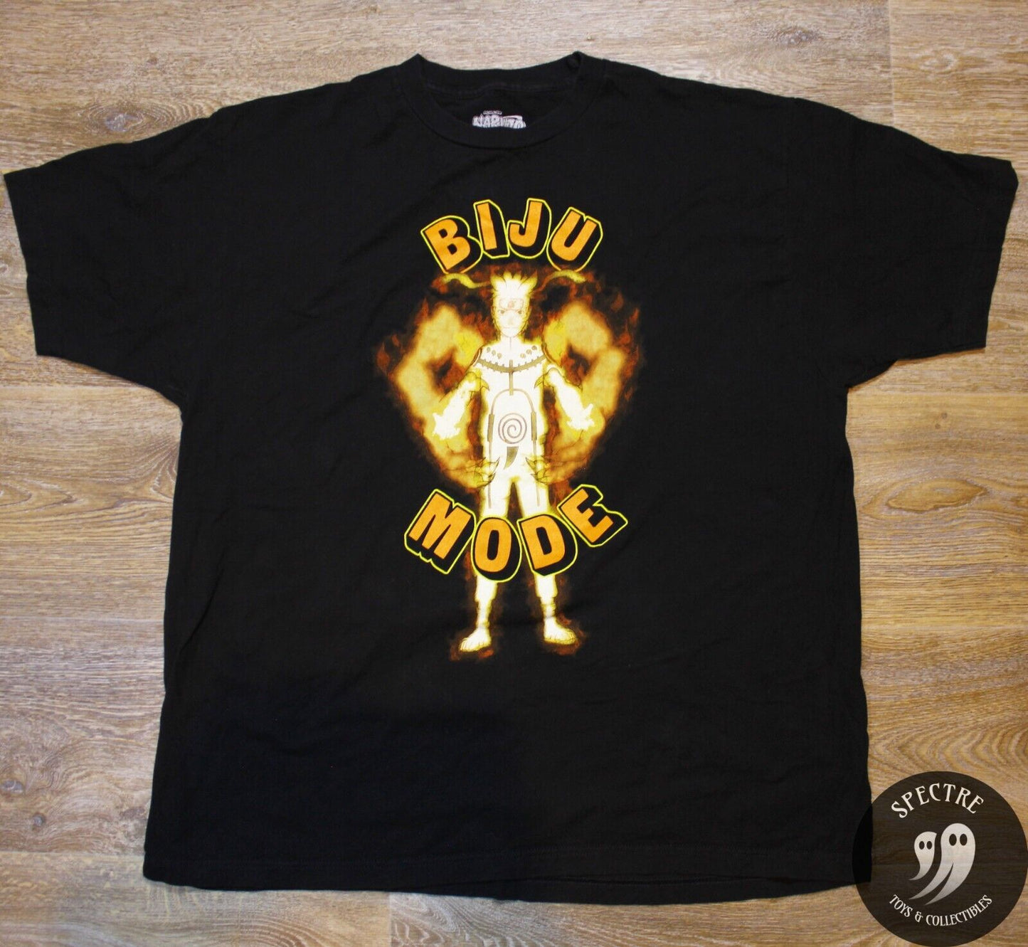 Naruto Shippuden BIJU Mode Graphic T Shirt Black - Men's Size XL