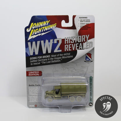 Johnny Lightning WW2 History Revealed GMC CCKW 6x6 Truck Version A -2024