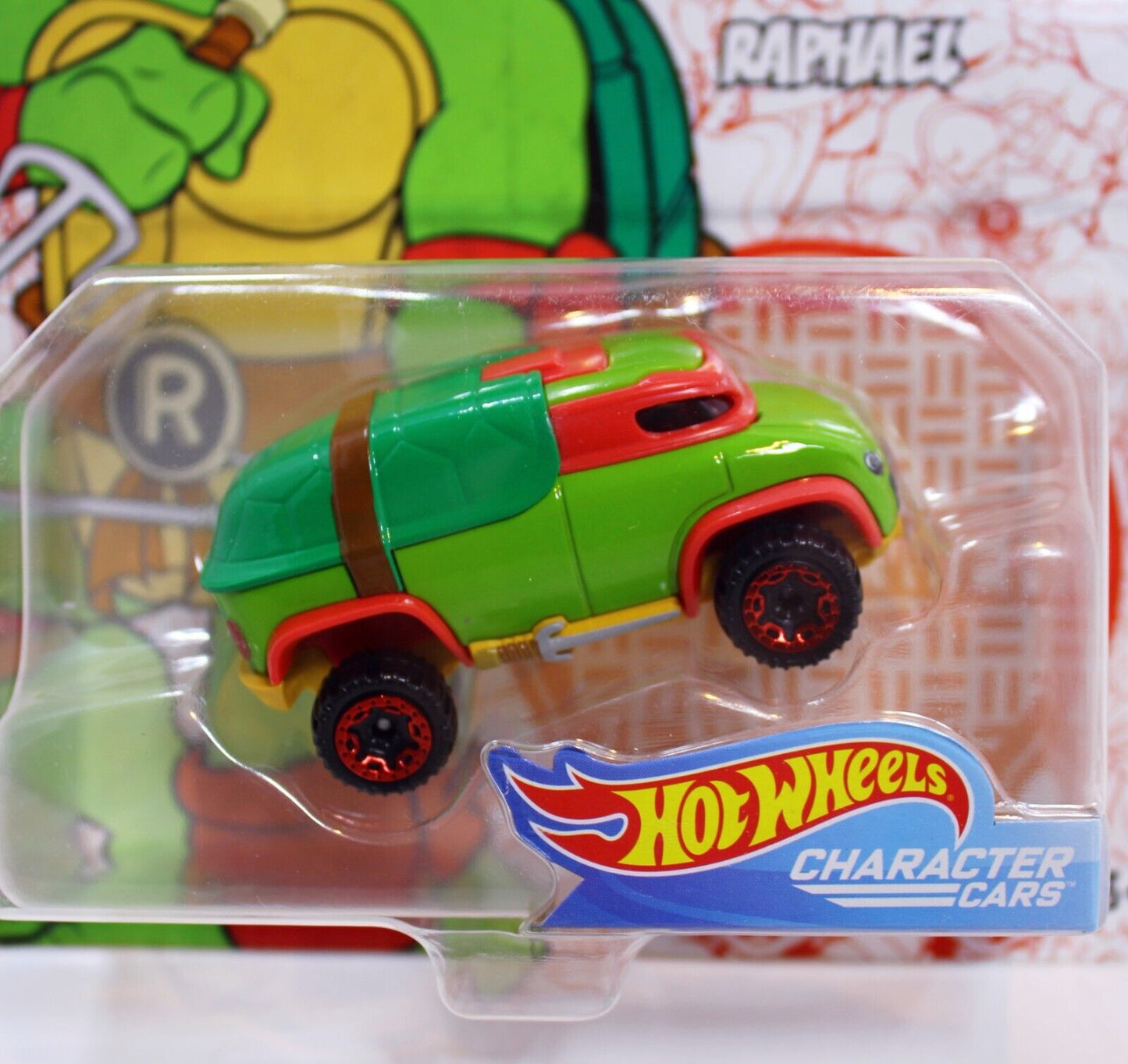 Hot Wheels TMNT Raphael, Leonardo Character Cars - Mattel 2019