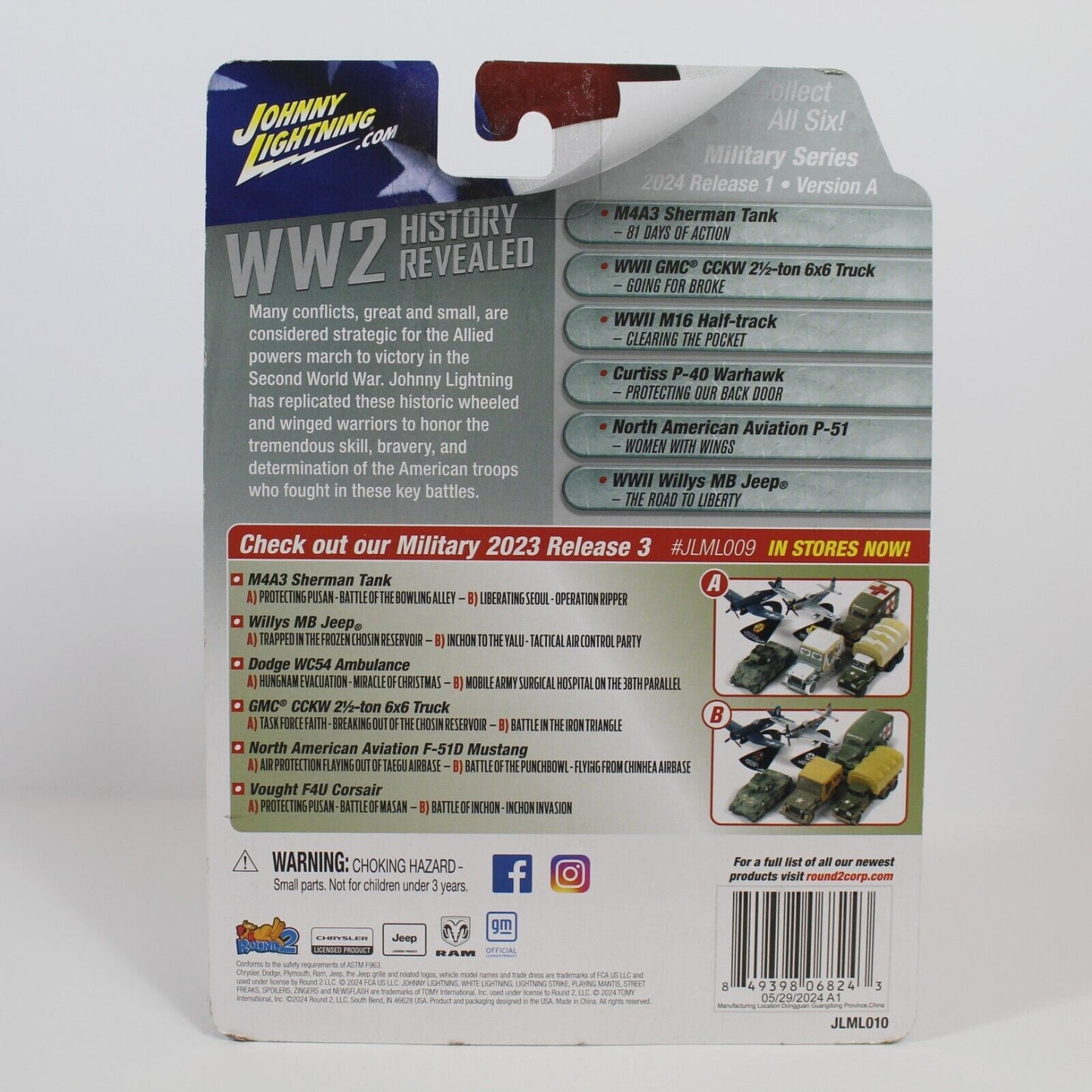 Johnny Lightning WW2 History Revealed WWII M2 Half-Track #3 Version A -2024