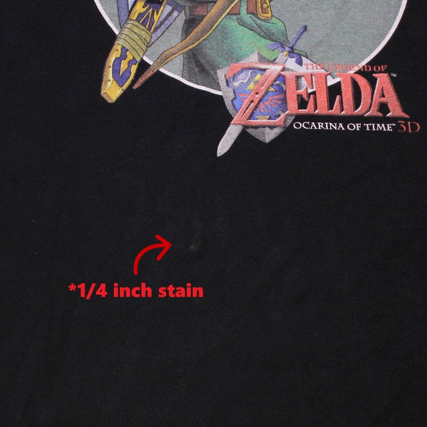 The Legend of Zelda Ocarina of Time 3D Official Nintendo T-Shirt - Men's Medium