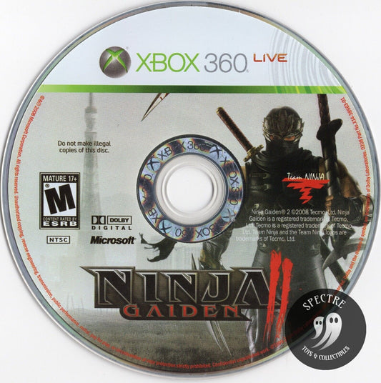Ninja Gaiden II (Xbox 360, 2008)-Disc Only