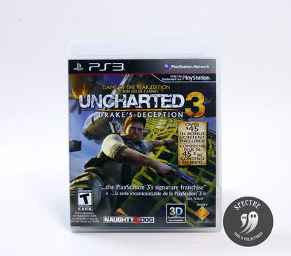 Uncharted 3: Drake's Deception Game of The Year Edition (PS3, 2011)-Complete