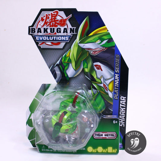 Bakugan Evolutions True Metal - Sharktar (Green) Platinum Series