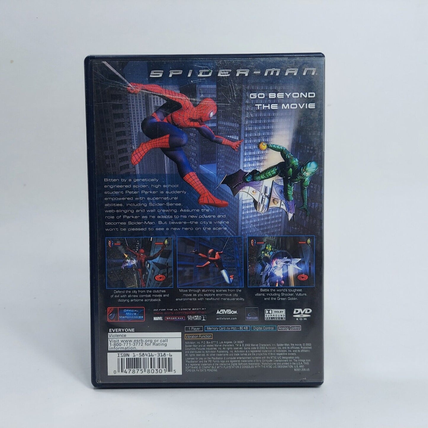 Spider-Man PlayStation 2 (PS2, 2002) U.S. Release