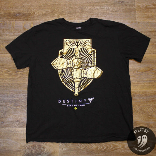 Destiny Rise of Iron Game T-Shirt Black/Gold Gamestop Exclusive- Men's Size XL
