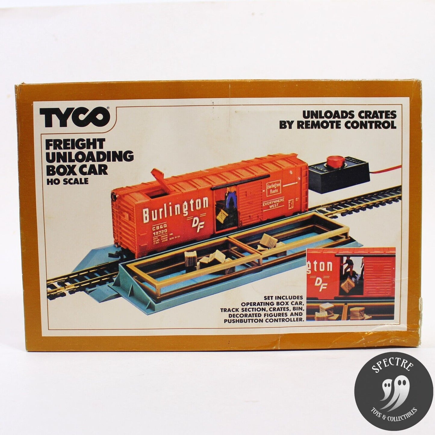 Tyco Freight Unloading Box Car No.930 HO Scale Remote Control - Tested/In Box