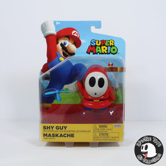 World Of Nintendo Super Mario Figure 4-inch Shy Guy w/ Propeller - Jakks Pacific