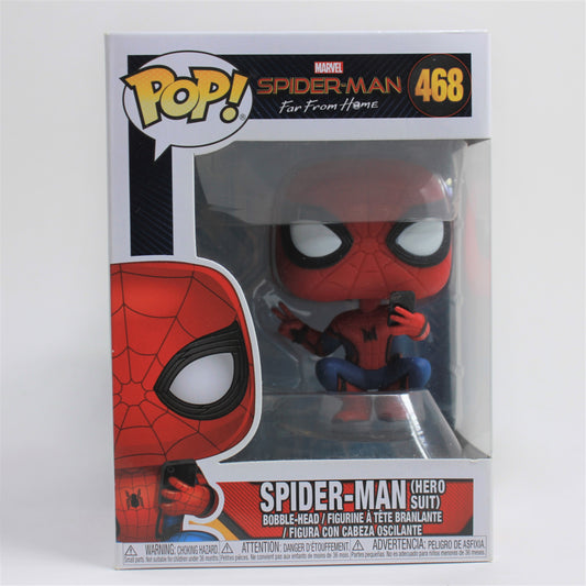 Funko Pop! Far From Home Spider-Man (Hero Suit) Bobble-Head #468 Very Fine