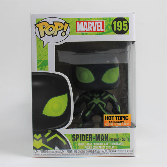 Funko Pop! Spider-Man (Stealth Suit) Bobble-Head #195 Loose