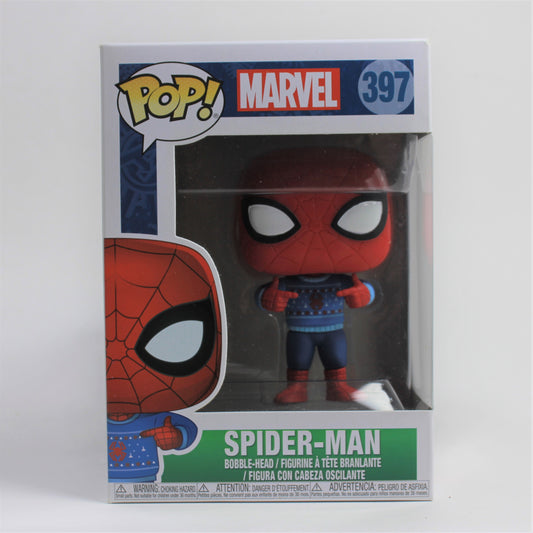 Funko Pop! Spider-Man Bobble-Head (Holiday) #397 Very Fine