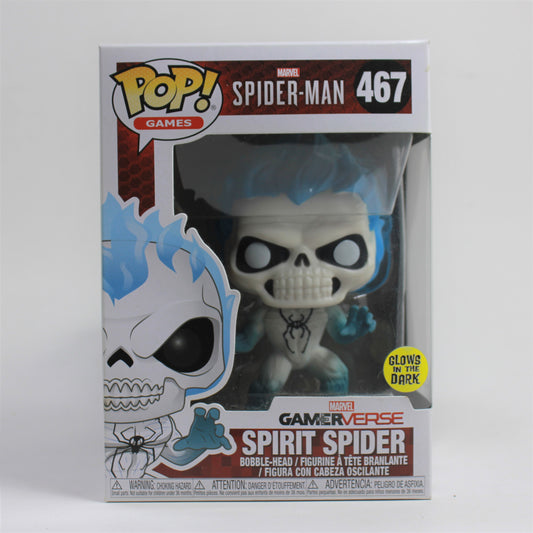 Funko Pop! Spirit Spider Bobble Head #467 Glows in the Dark Acceptable