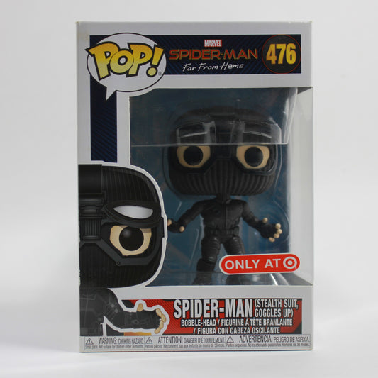 Funko Pop! Far From Home Spider-Man (Stealth Suit) Bobble-Head #476 Acceptable