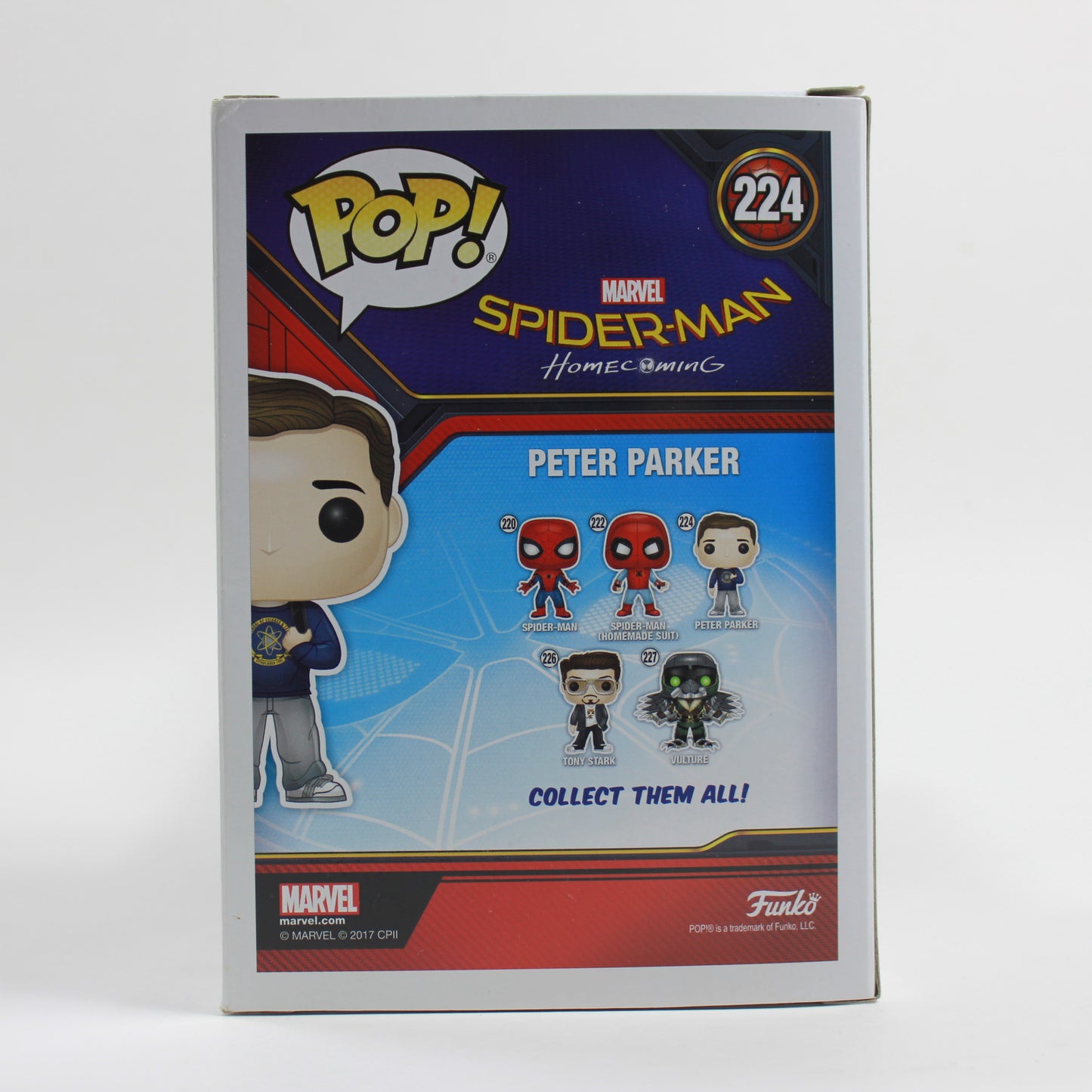 Funko Pop! Homecoming Peter Parker Bobble-Head #224 Acceptable