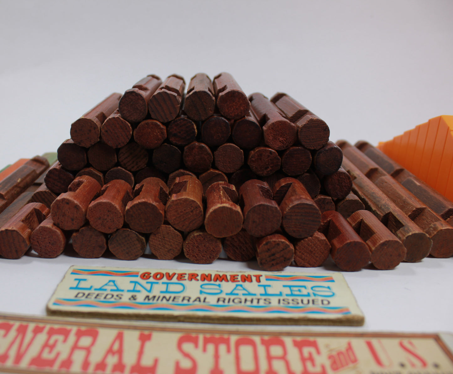 Lincoln Logs General Store & Accessories Lot