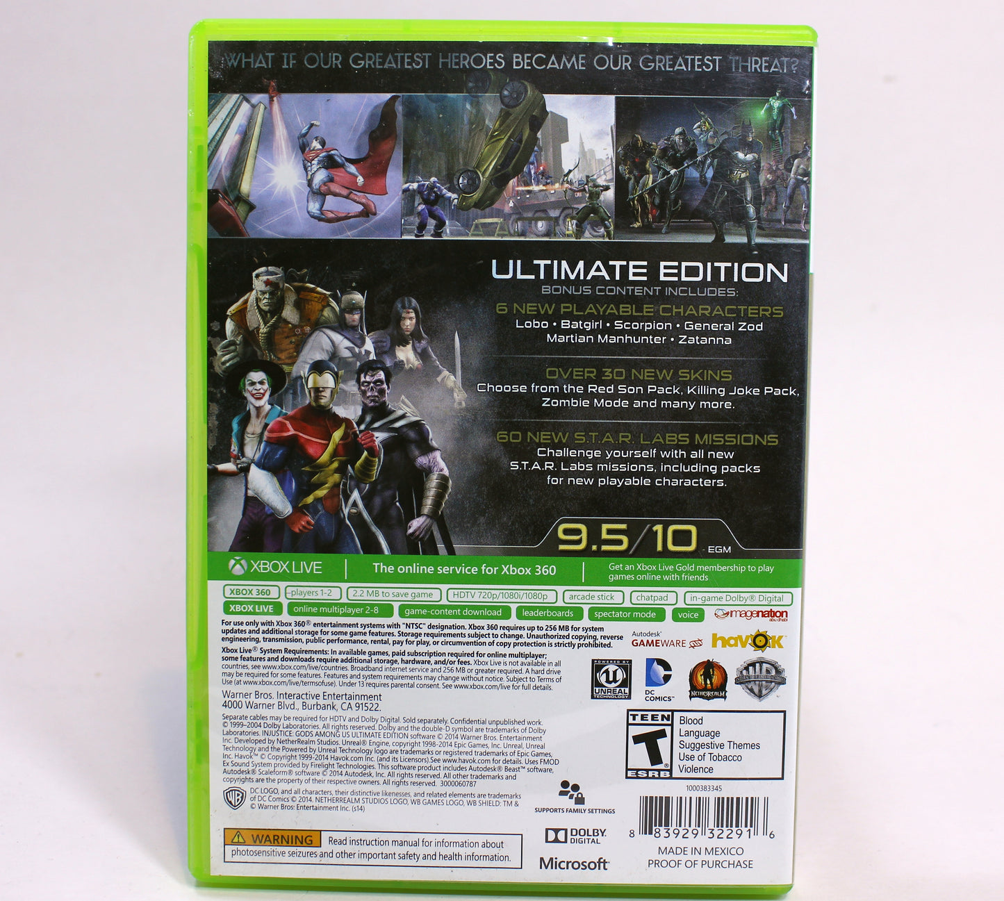 Injustice Gods Among Us Ultimate Edition (2014) Xbox 360