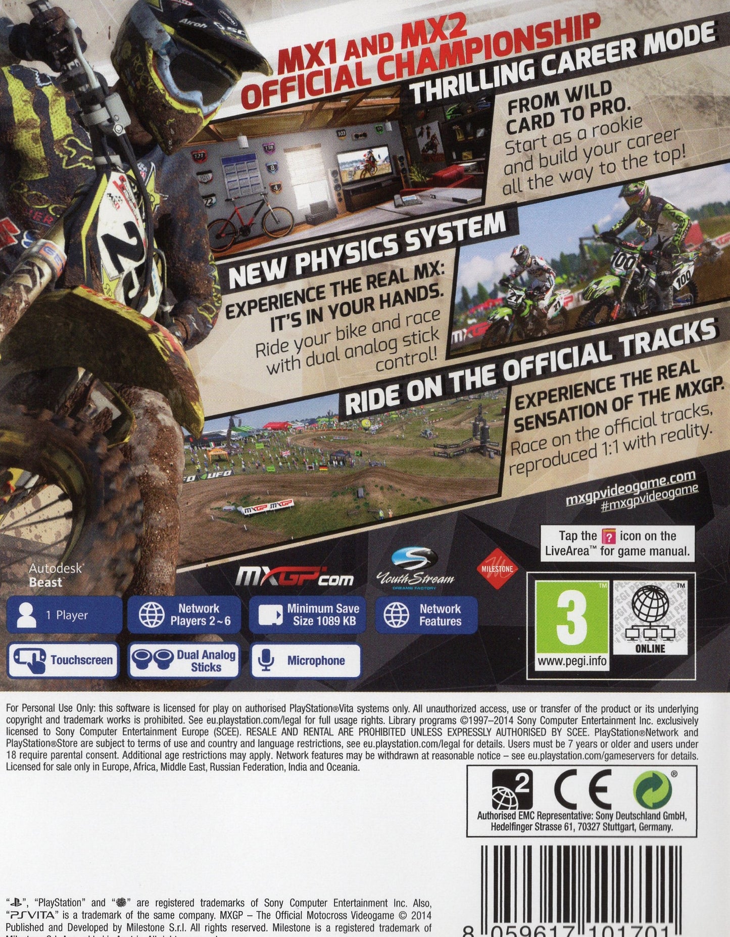 PS Vita MXGP The Official Motocross Videogame