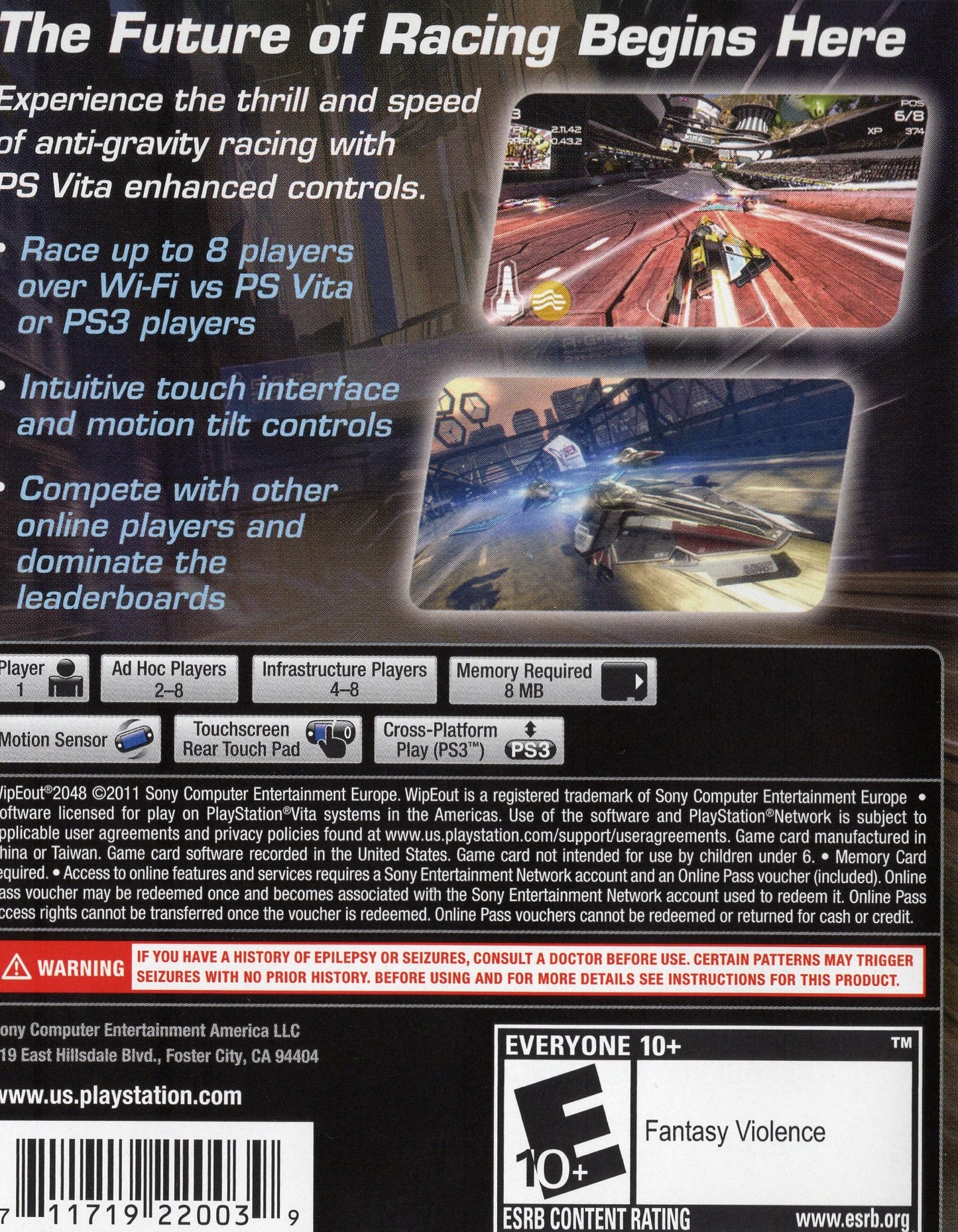 PS Vita Wipeout 2048