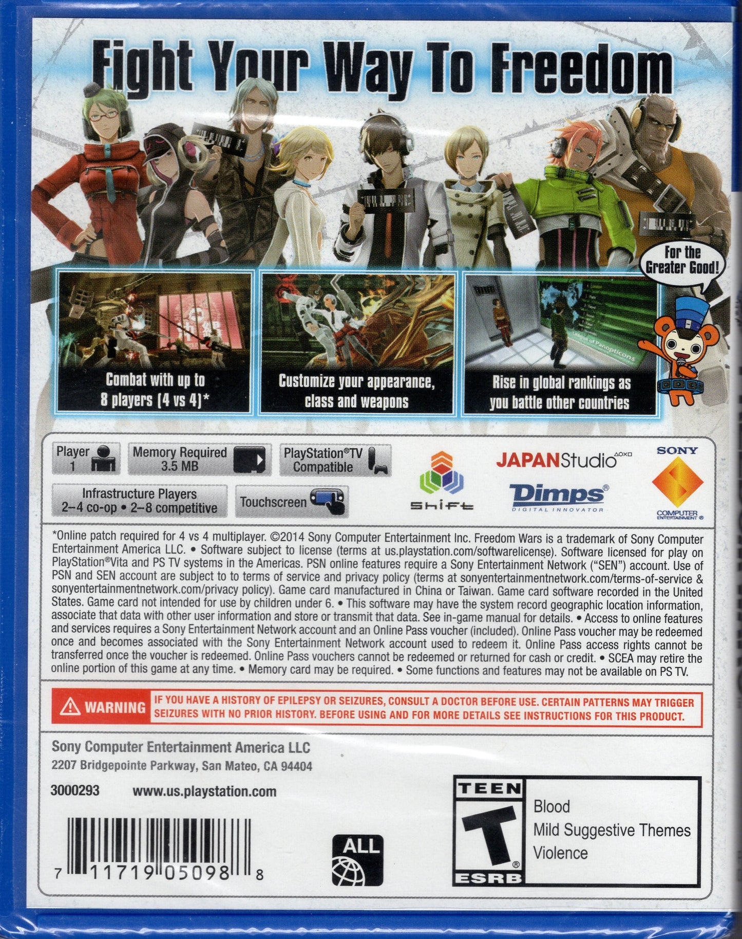 PS Vita Freedom Wars