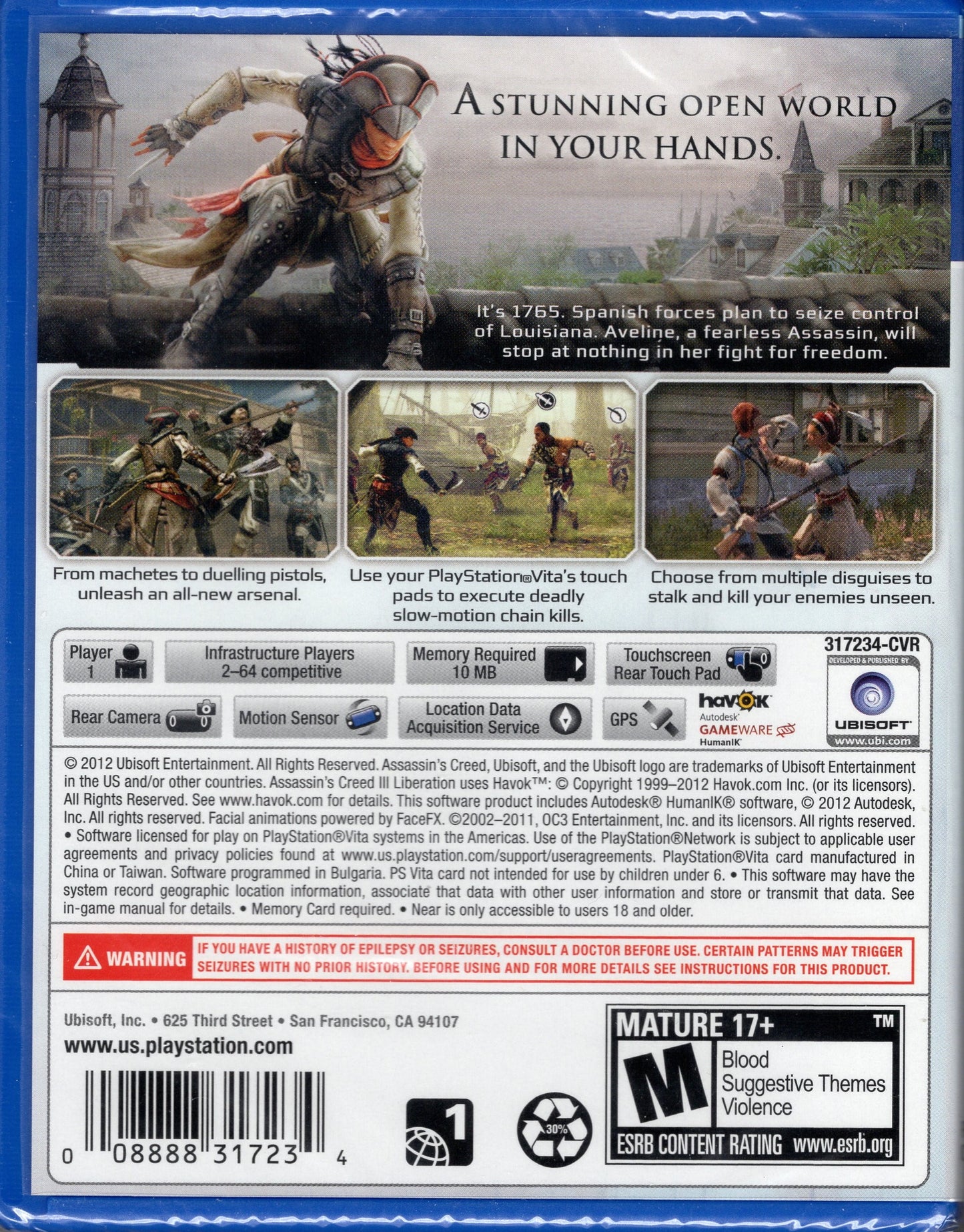 PS Vita Assassins Creed III Liberation