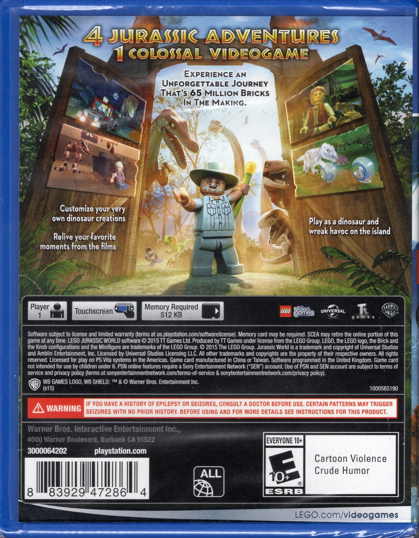 PS Vita Lego Jurassic World