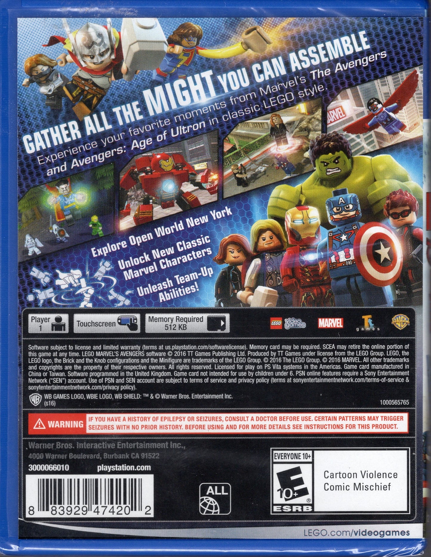 PS Vita Lego Marvel The Avengers