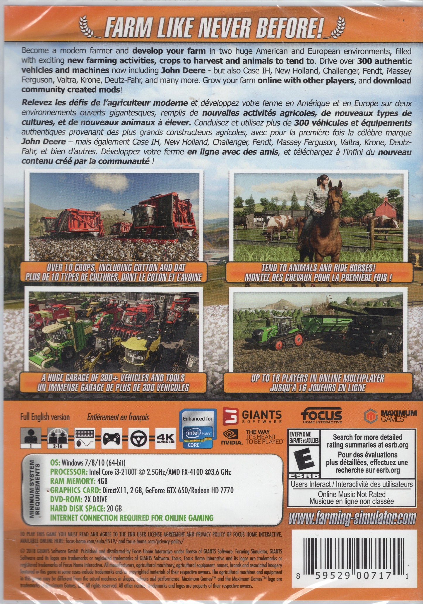 Farming Simulator 19 PC Game (2018) Brand New