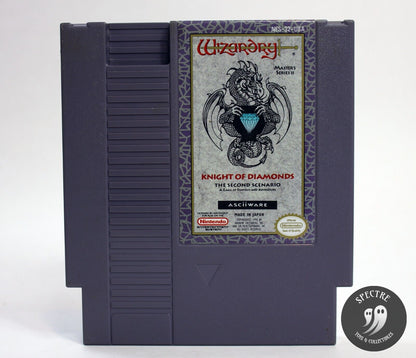 Wizardry Knight of Diamonds Master Series II (NES, 1992) U.S. Release