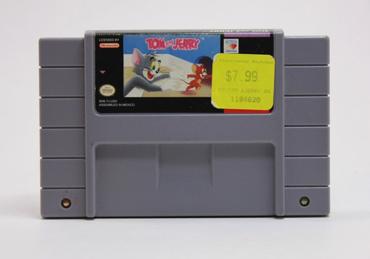 Tom and Jerry USA Release SNES Cartridge