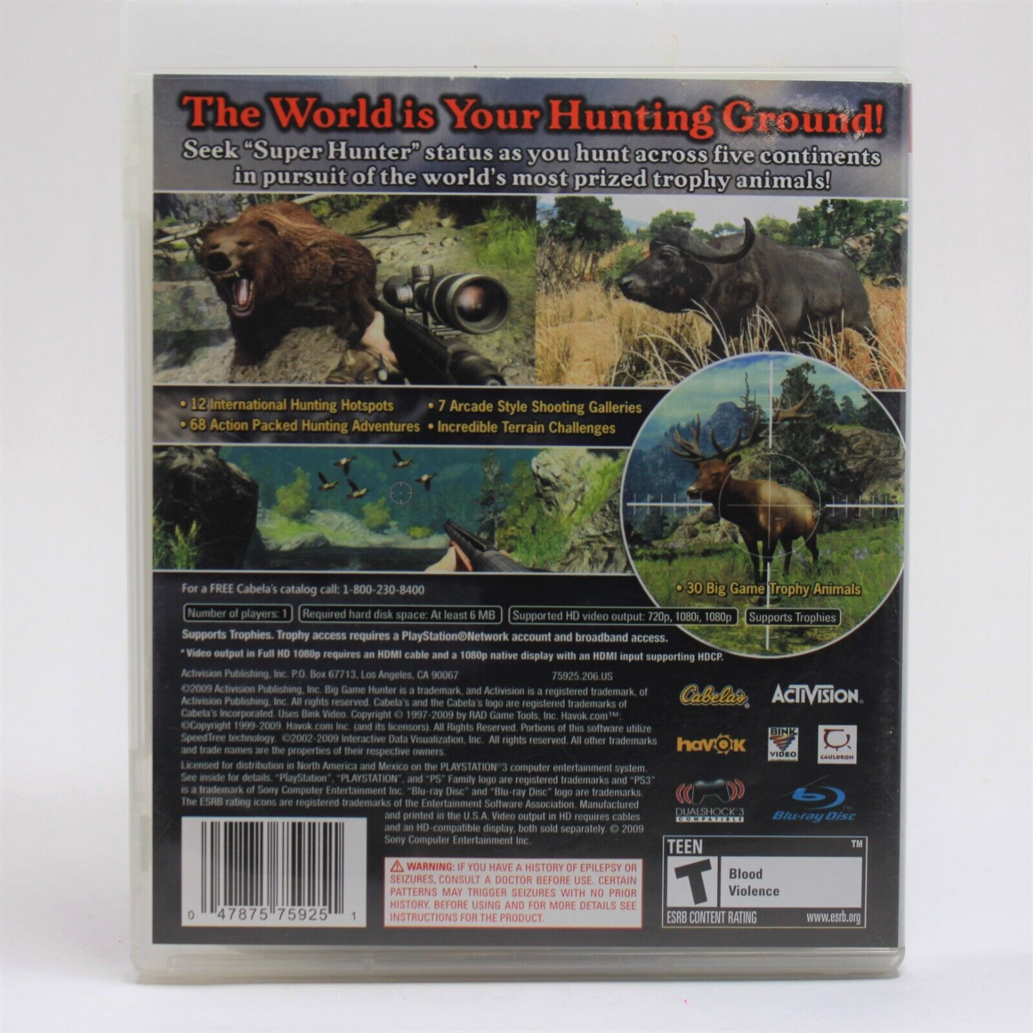 PS3 Cabela's Big Game Hunter 2010