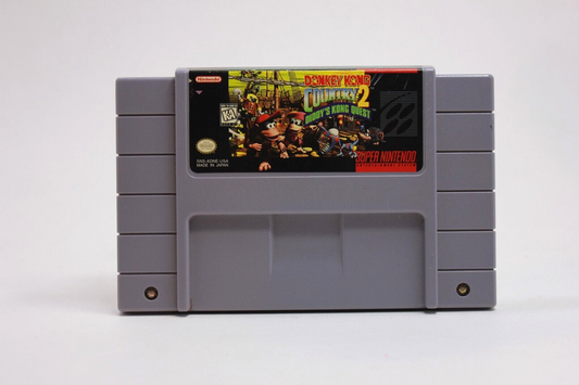 Donkey Kong Country 2 Diddys Kong Quest USA Release SNES Cartridge
