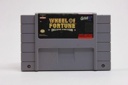 Wheel of Fortune Deluxe Edition USA Release SNES Cartridge