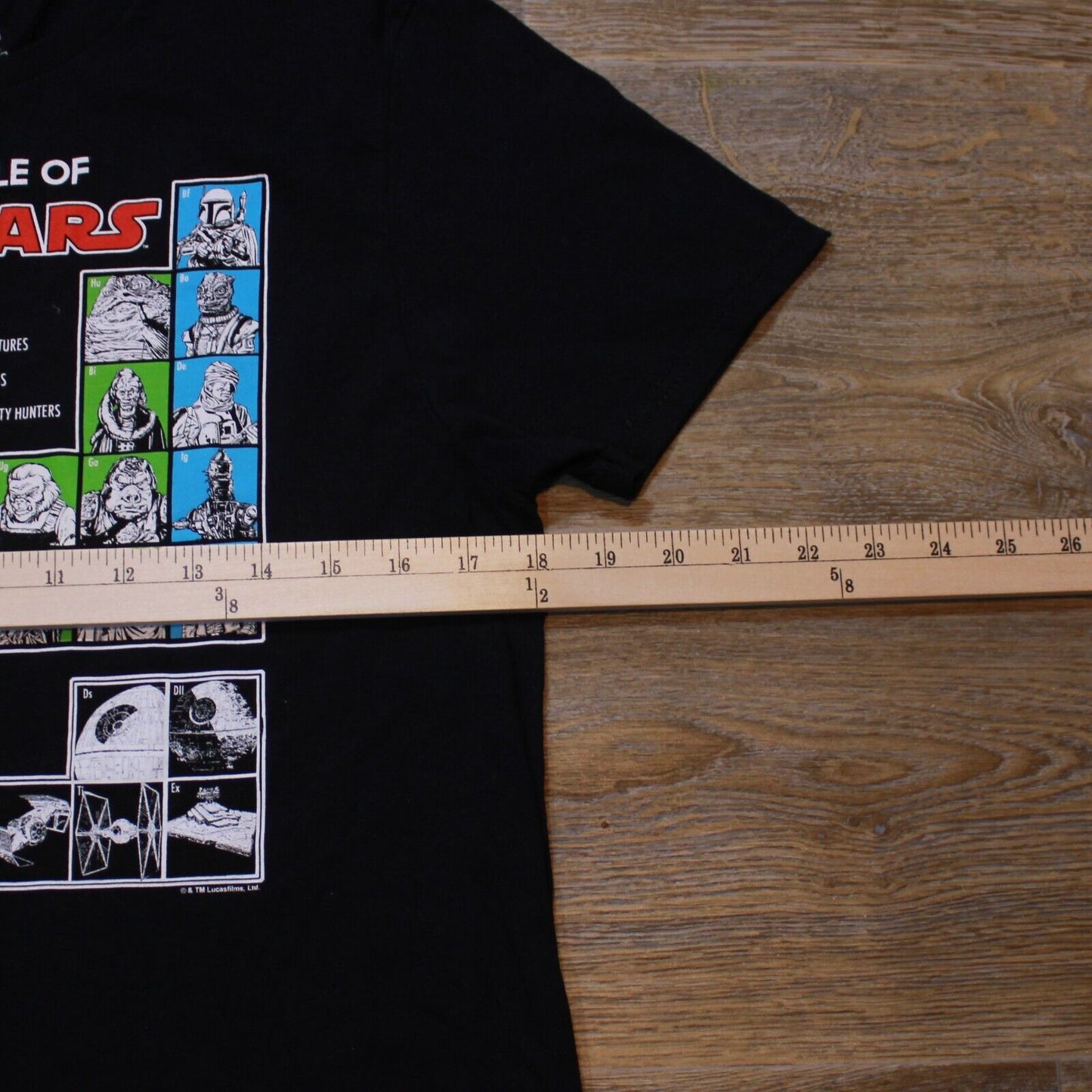 Star Wars Periodic Table Of Villains - Unisex Teen Medium T-Shirt Fifth Sun