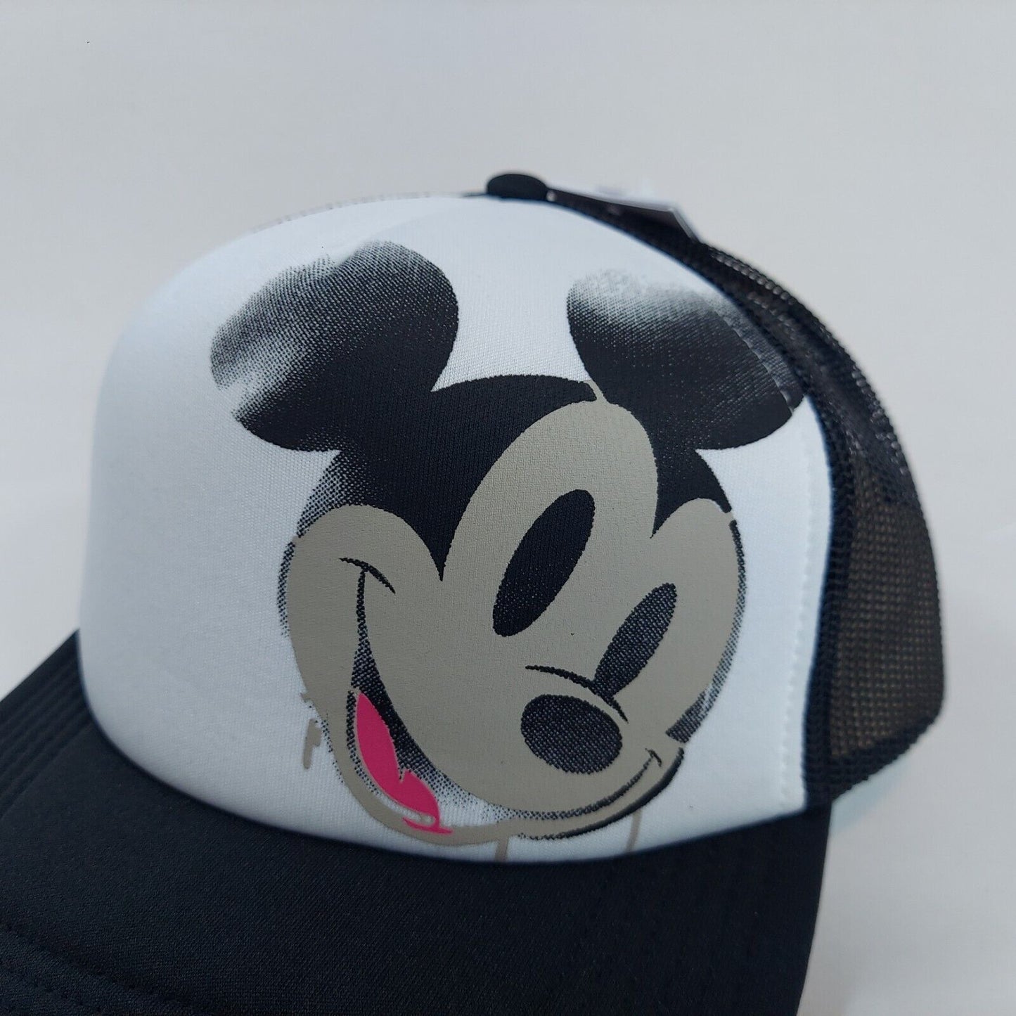 Neff x Disney Mickey Mouse Black/White Padded Truckers Cap Snapback Brand New