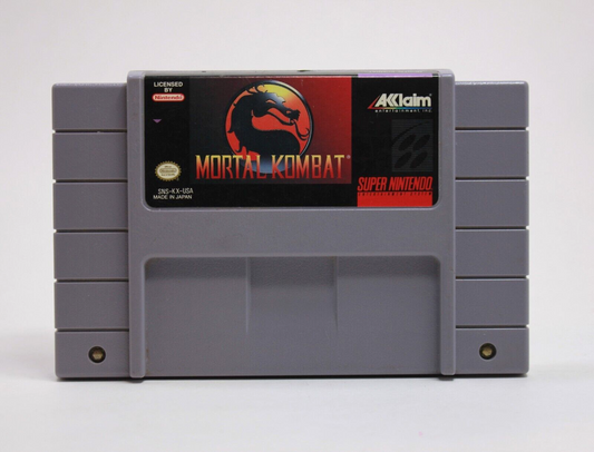 Mortal Kombat USA Release SNES Cartridge