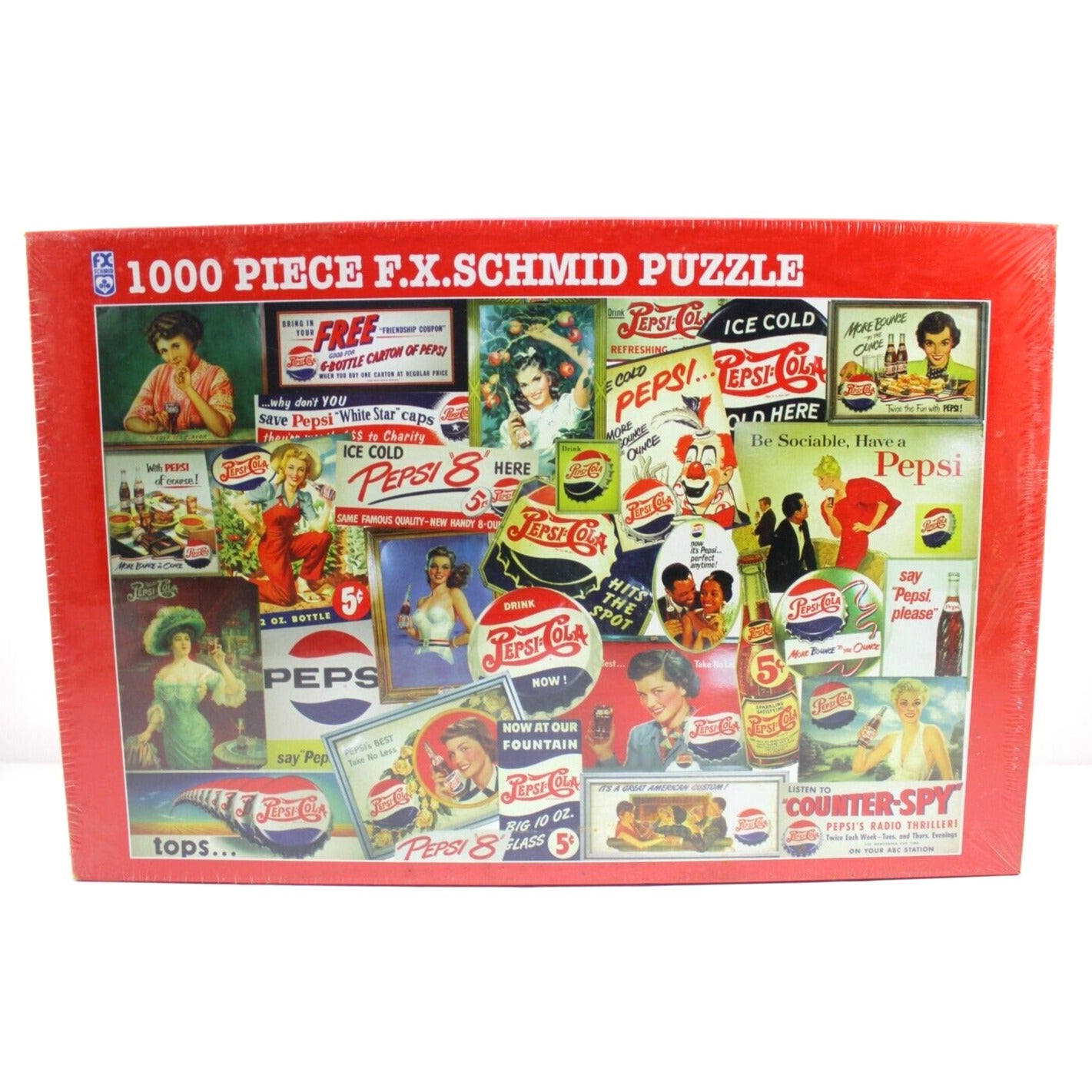1996 F.X. Schmid Pepsi Memories 1000 Piece Vintage Puzzle 26 X 17 Factory Sealed