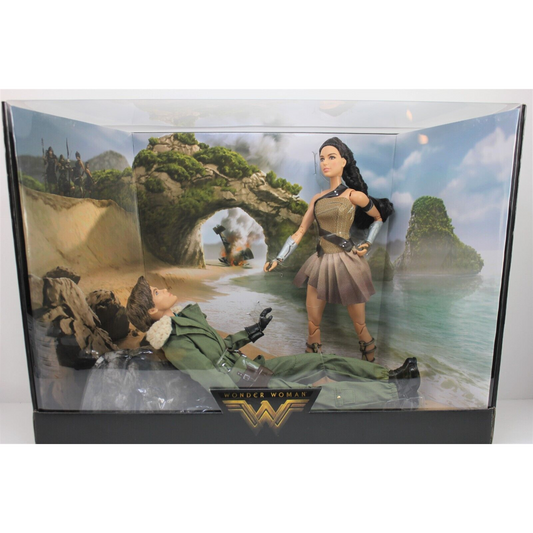 Barbie Wonder Woman Paradise Island Giftset with Diana & Steve Trevor Scene