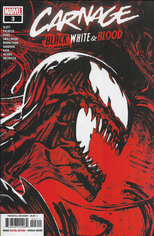 Carnage Black, White, & Blood #3 (Marvel 2021)