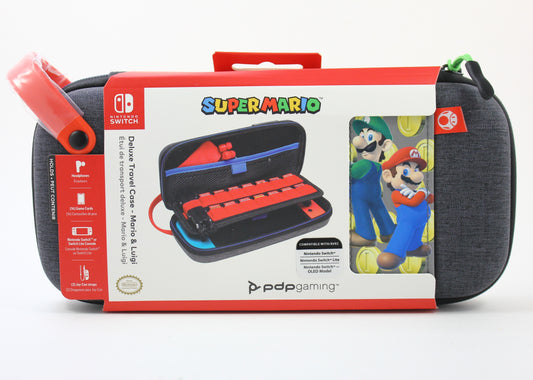 PDP Gaming Nintendo Switch Deluxe Travel Case Mario & Luigi