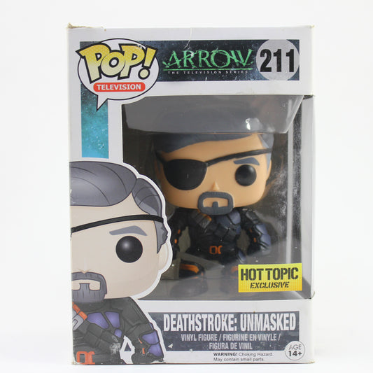 Funko Pop Arrow Deathstroke Unmasked #211 Loose