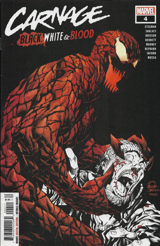 Carnage Black, White, & Blood #4 (Marvel 2021)
