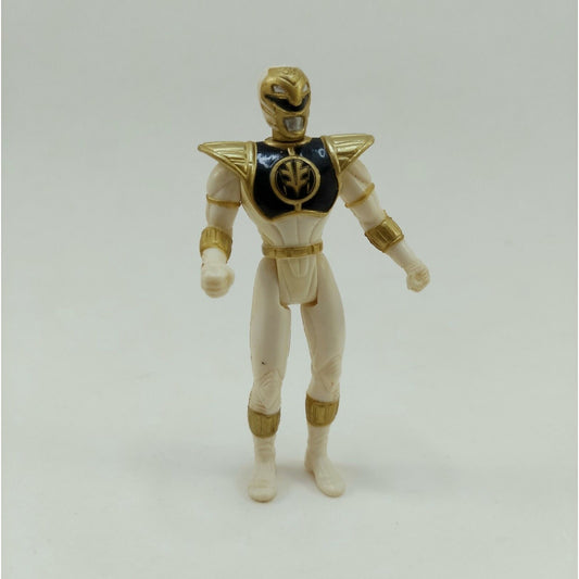 Vintage 1995 Saban Mighty Morphin Power Rangers White Ranger 4" Figure